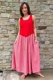 Arbi Gingham Magic Sundress Chilli